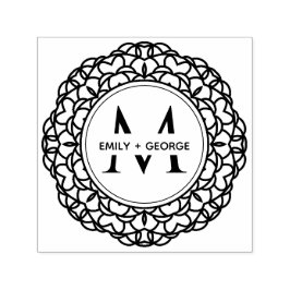 SELLO AUTOMÁTICO NOMBRE DE LA FAMILIA DE LA ORNADA CLÁSICA MANDALA 