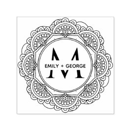 SELLO AUTOMÁTICO NOMBRE DE LA FAMILIA DE LA ORNADA CLÁSICA MANDALA 