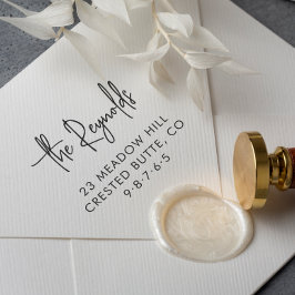 Sello Automático Nombre de la familia y dirección del hogar Direcci