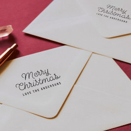 Sello Automático Nombre de la tipografía del guión navideño