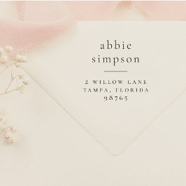 Sello Automático Nombre de la tipografía minimalista Dirección de d