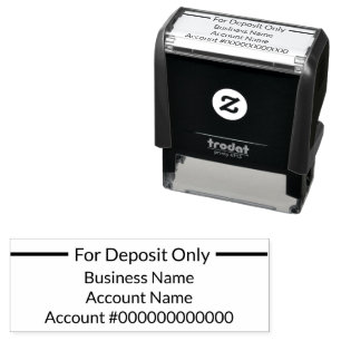 Sello Automático Nombre De Negocio Número De Cuenta Bancaria Sólo P