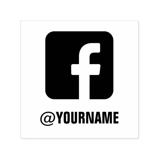 Sello Automático Nombre de personalizado en Facebook, síganme en Fa (Diseño)
