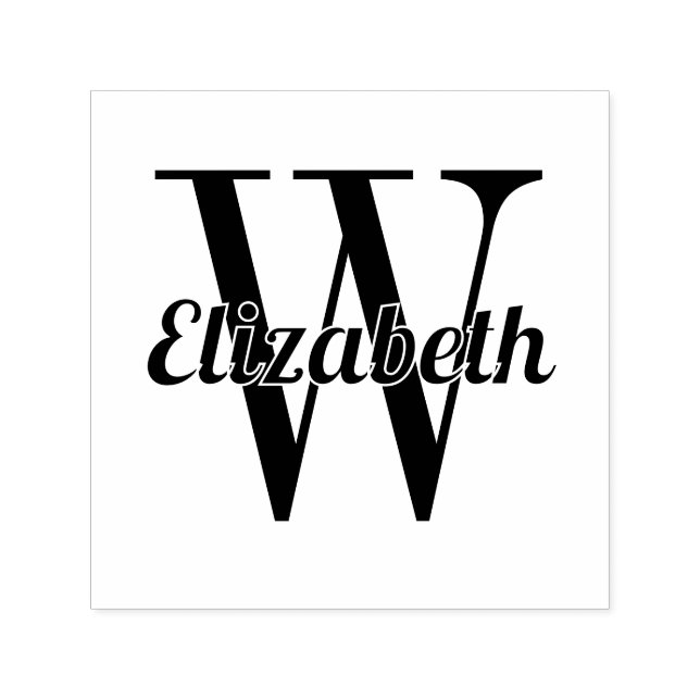 Sello Automático Nombre de script sobre un solo comienzo #1 (Diseño)