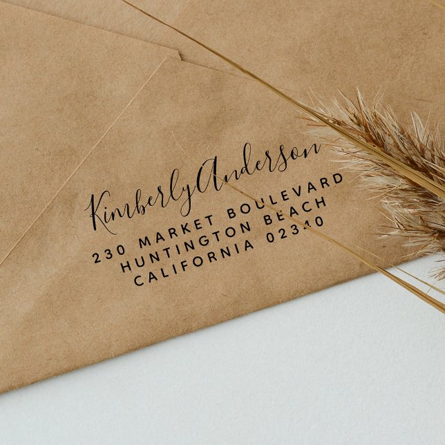 Sello Automático Nombre de script y dirección de retorno simple (Subido por el creador)