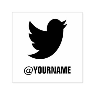 Sello Automático Nombre de Twitter personalizado, sígueme en Twitte