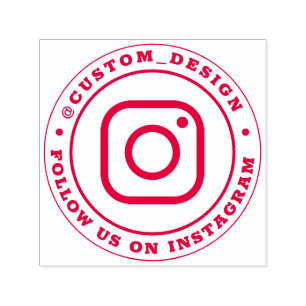 Sello Automático Nombre de usuario de Instagram de personalizado