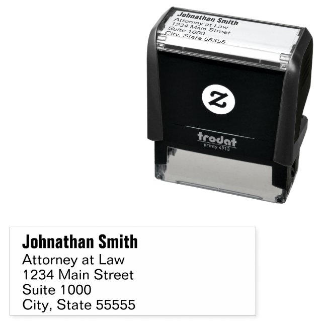 Sello Automático Nombre del abogado Título de trabajo Derecho Direc (In Situ)