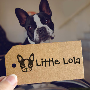 Sello Automático Nombre del Bulldog del Terrier de Boston