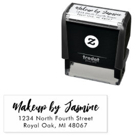 Sello Automático Nombre del estudio de maquillaje con dirección de