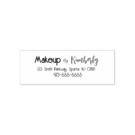Sello Automático Nombre del estudio de maquillaje con dirección de