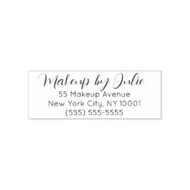 Sello Automático Nombre del estudio de maquillaje con dirección de
