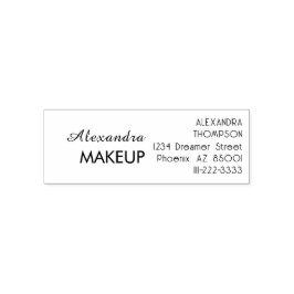 Sello Automático Nombre del estudio de maquillaje de guión Direcció