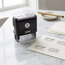Sello Automático Nombre del estudio de maquillaje de guión Direcció