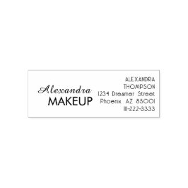 Sello Automático Nombre del estudio de maquillaje de guión Direcció