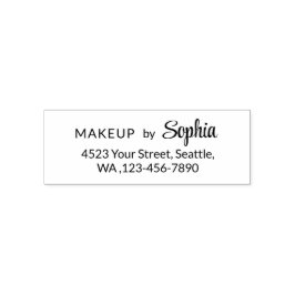 Sello Automático Nombre del estudio de maquillaje Dirección de devo