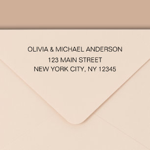 Sello Automático Nombre del guión Minimalista moderno de la direcci