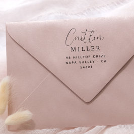 Sello Automático Nombre del guión Minimalista moderno de la direcci