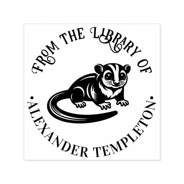 Sello Automático Nombre del libro de la biblioteca de azulejos de a (Diseño)