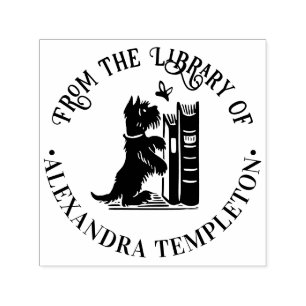 Sello Automático Nombre Del Libro De La Biblioteca De Cubos Y Marip