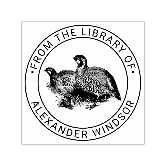 Sello Automático Nombre del libro de la biblioteca de dibujos de av (Diseño)