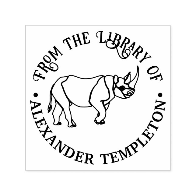 Sello Automático Nombre del libro de la biblioteca de esquemas de r (Diseño)