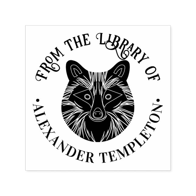 Sello Automático Nombre del libro de la biblioteca de la ronda de l (Diseño)