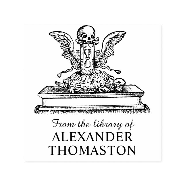 Sello Automático Nombre del libro de la biblioteca de la tortuga de (Diseño)