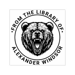 Sello Automático Nombre del libro de la biblioteca de los dientes d