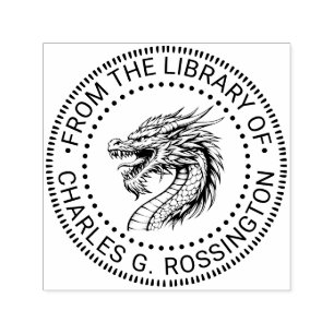 Sello Automático Nombre del libro de la biblioteca de planos de la
