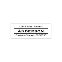 Sello Automático Nombre en la dirección central de devolución - Sel