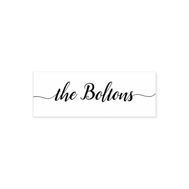 Sello Automático Nombre familiar caligrafía de Moda personalizada m (Diseño)