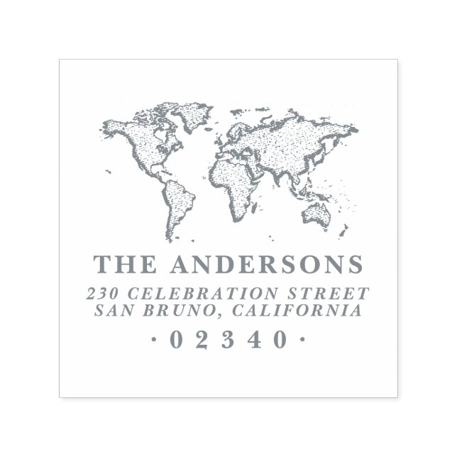 Sello Automático Nombre formal de familia y dirección de retorno de (Diseño)