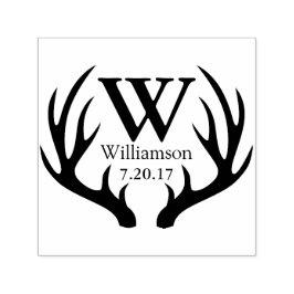 Sello Automático Nombre inicial de la familia Rustic Black Deer Ant