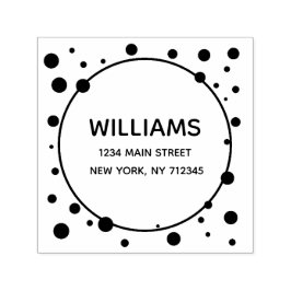 Sello Automático Nombre moderno de la familia de la dirección de re