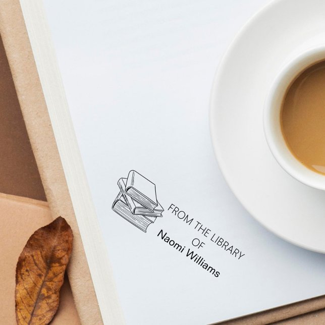 Sello Automático Nombre personalizado clásico de la biblioteca de (Subido por el creador)