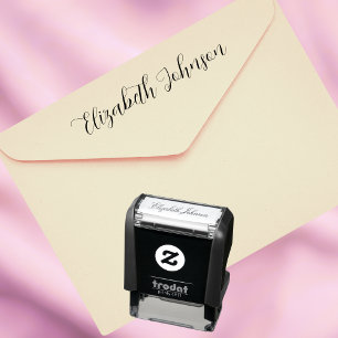 Sello Automático Nombre personalizado de guión elegante