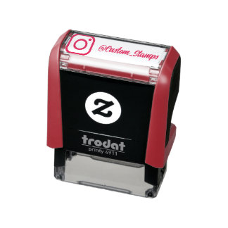 Sello Automático Nombre personalizado de Instagram, Sígueme en Inst