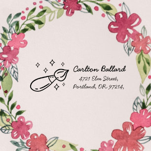 Sello Automático Nombre personalizado de niños y dirección de devol