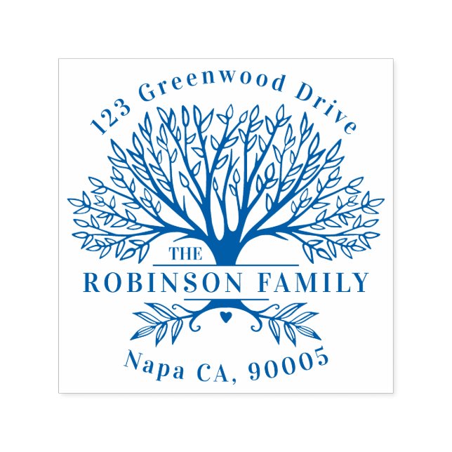 Sello Automático Nombre personalizado Dirección de devolución de ár (Diseño)