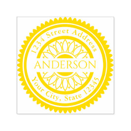 Sello Automático Nombre personalizado Dirección de devolución de re