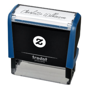 Sello Automático Nombre personalizado Firma cursiva elegante