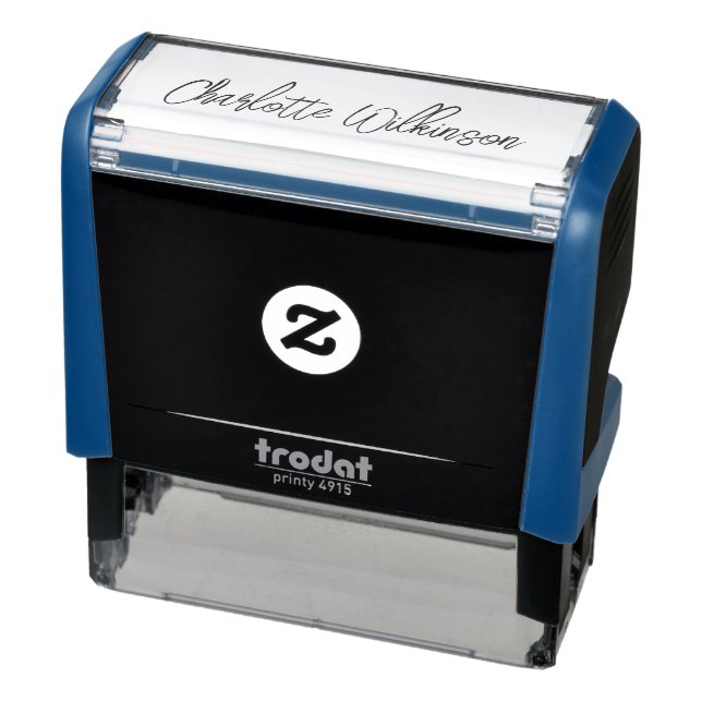 Sello Automático Nombre personalizado Firma cursiva elegante (Producto)