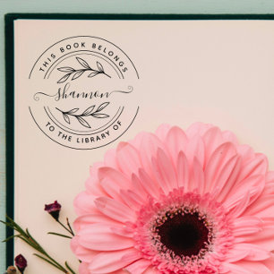 Sello Automático Nombre personalizado hecho a mano con estilo