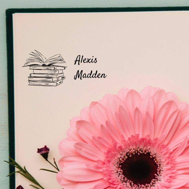 Sello Automático Nombre personalizado ruso | Libro de biblioteca (.)