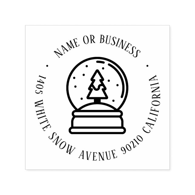 Sello Automático Nombre y dirección de devolución de correo de los  (Diseño)