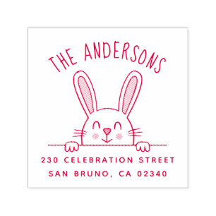 Sello Automático Nombre y dirección de devolución de la familia de