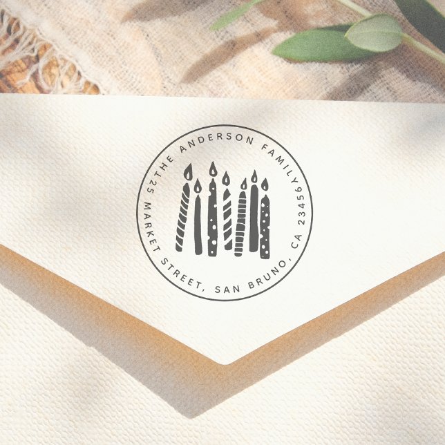 Sello Automático Nombre y dirección de devolución de la familia red (Subido por el creador)