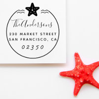 Nombre y dirección de devolución de la familia Sta