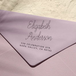 Sello Automático Nombre y dirección de devolución de script